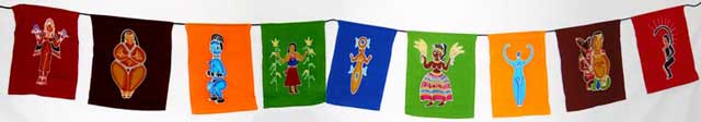 Triple Moon Goddess Prayer Flags