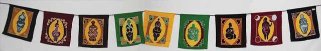 Triple Moon Goddess Prayer Flags