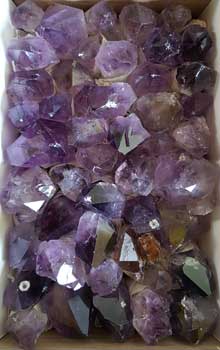 Flat of Amethyst Points