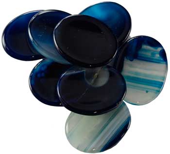 Blue Onyx worry stone