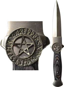 Rune Pentagram athame