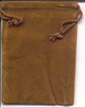 Bag Velveteen 3 x 4 Brown